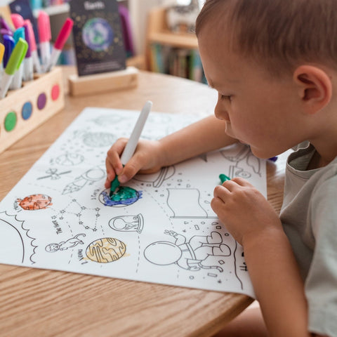 Outer Space Classic Coloring & Doodle Mat