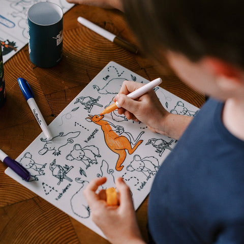 Aussie Animals Mini Coloring & Doodle Mat