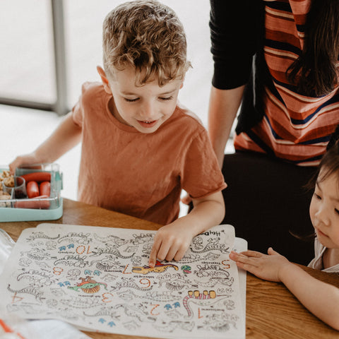 DinoRoar Classic Coloring & Doodle Mat