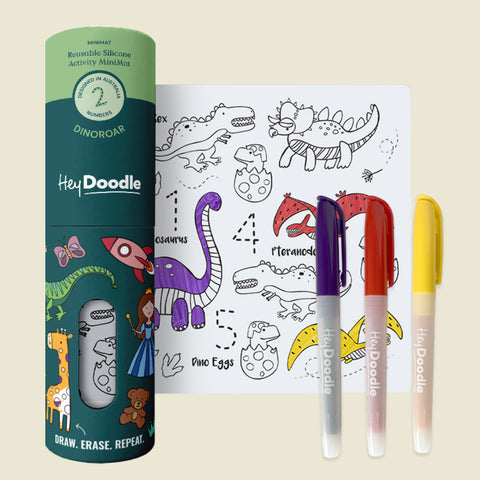 DinoRoar Mini Coloring & Doodle Mat