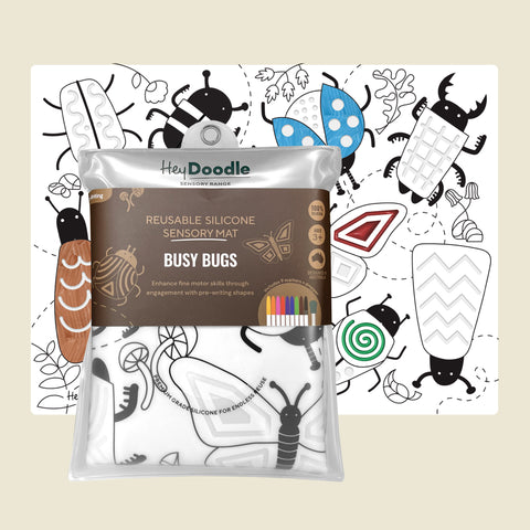 Busy Bugs Sensory Coloring & Doodle Mat