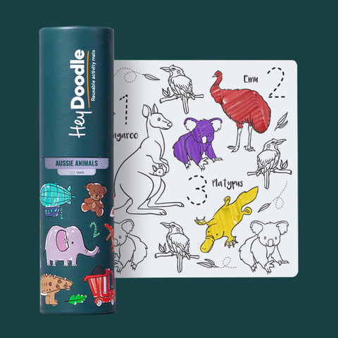 HeyDoodle 123 | Aussie Animals - Regular Mat HeyDoodle 123 | Aussie Animals - Regular Mat