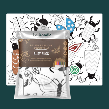 Hey Doodle Sensory Mat - Busy Bugs Hey Doodle Sensory Mat - Busy Bugs