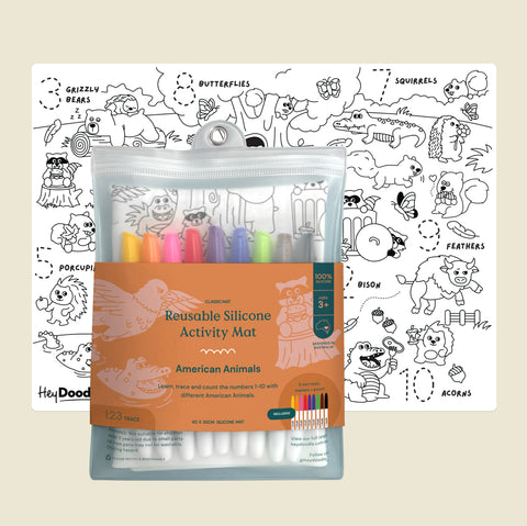 American Animals Classic Coloring & Doodle Mat