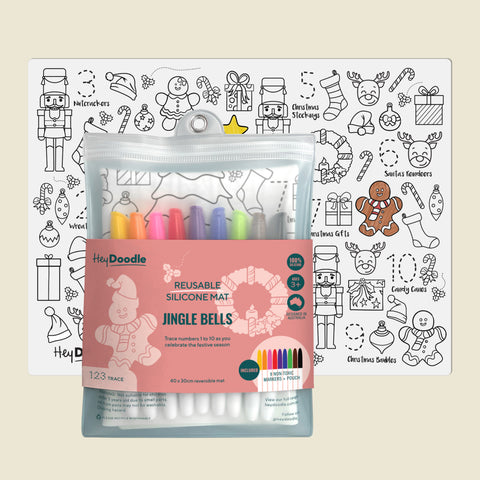 Jingle Bells Classic Coloring & Doodle Mat