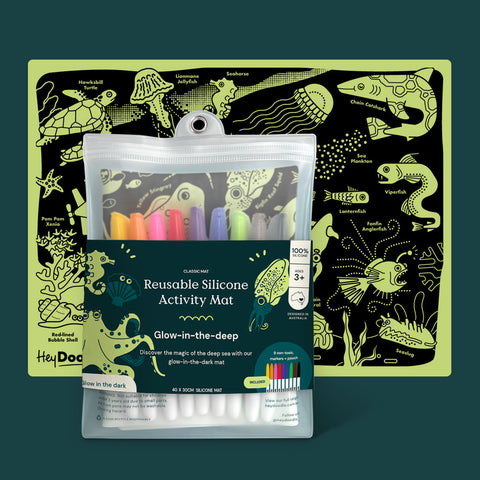 Glow-in-the-deep Classic Coloring & Doodle Mat