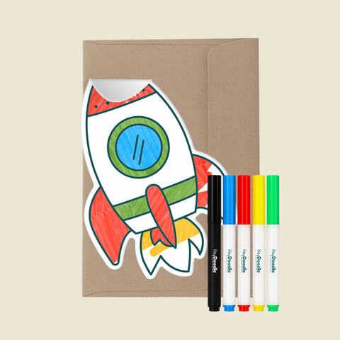 Apollo 25 Rocket - Forever Greeting Card