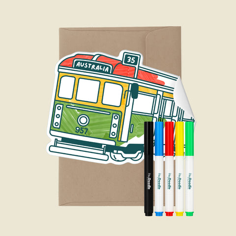 City Tram - Forever Greeting Card