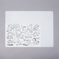 The HeyDoodle Party Saver (10 pack) features white silicone mats with colorful animal alphabet patterns—perfect for creative kids.