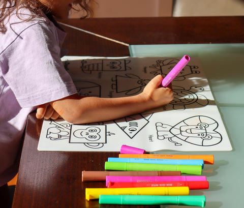 My First Shapes Coloring & Doodle Mat
