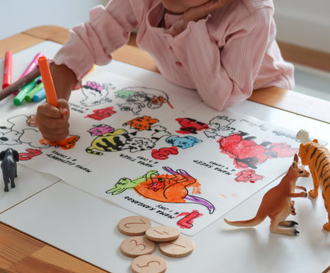 My First Counting Coloring & Doodle Mat