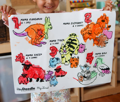 My First Counting Coloring & Doodle Mat