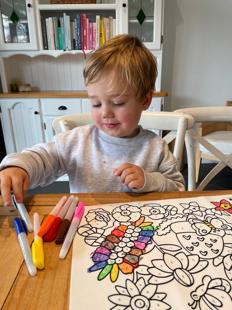Flower Power Classic Coloring & Doodle Mat