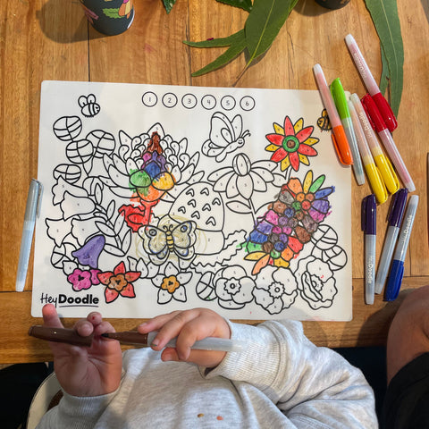 Flower Power Classic Coloring & Doodle Mat