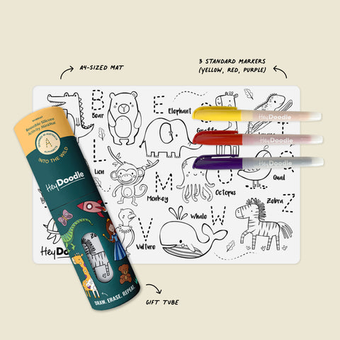 Into The Wild Mini Coloring & Doodle Mat