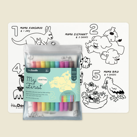 My First Counting Colouring & Doodle Mat